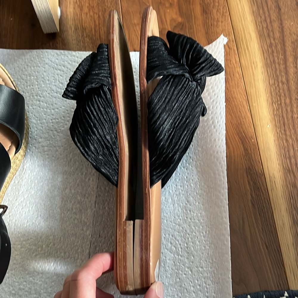 Black slip on sandals - Picture 2 of 6